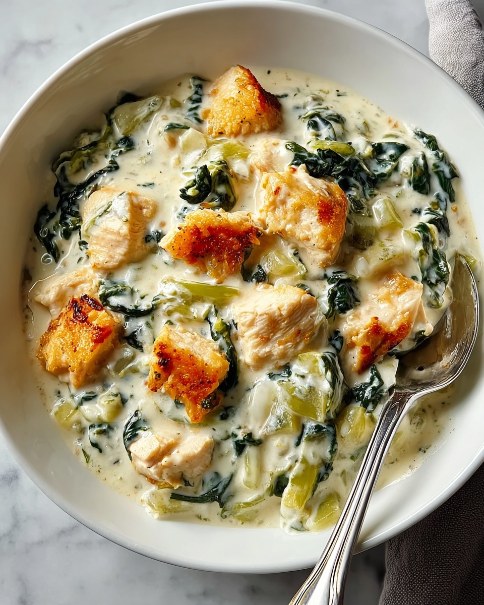 High-Protein Spinach and Artichoke Chicken Casserole Recipe - Recipe Image