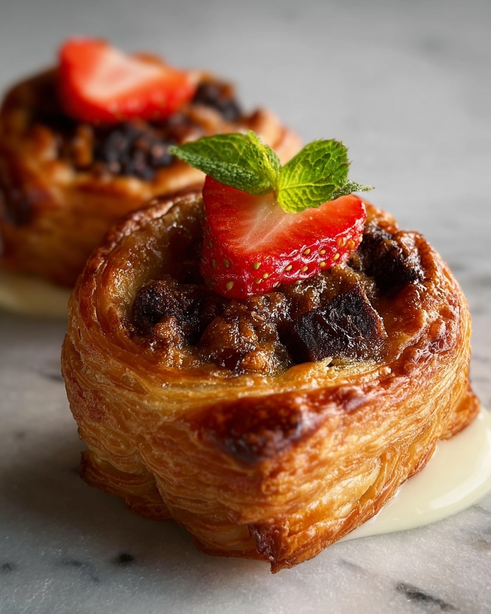 Chocolate Chip Cinnamon Puff Pastry Pastries Recipe - Recipe Image