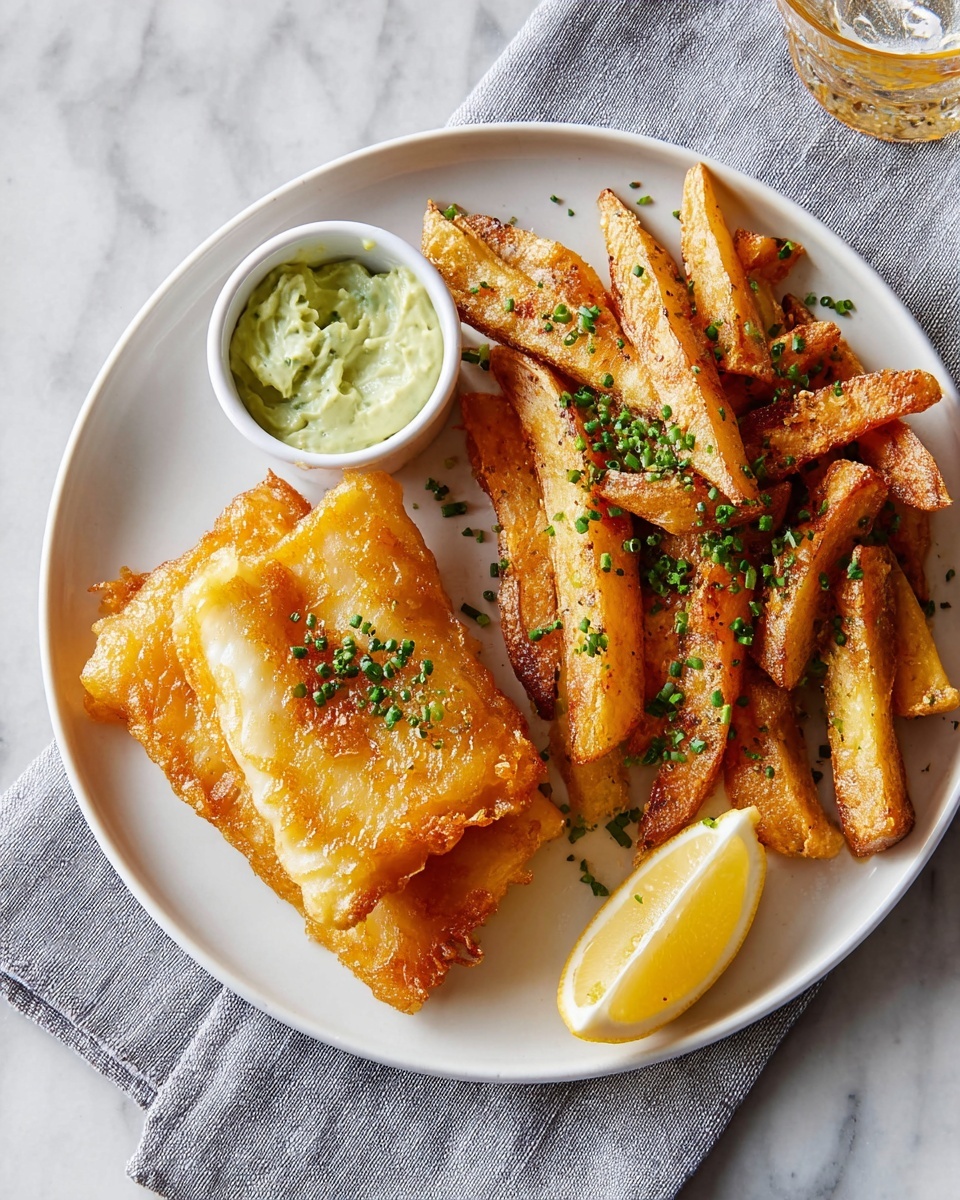 Air-Fryer Fish & Chips Recipe - Recipe Image