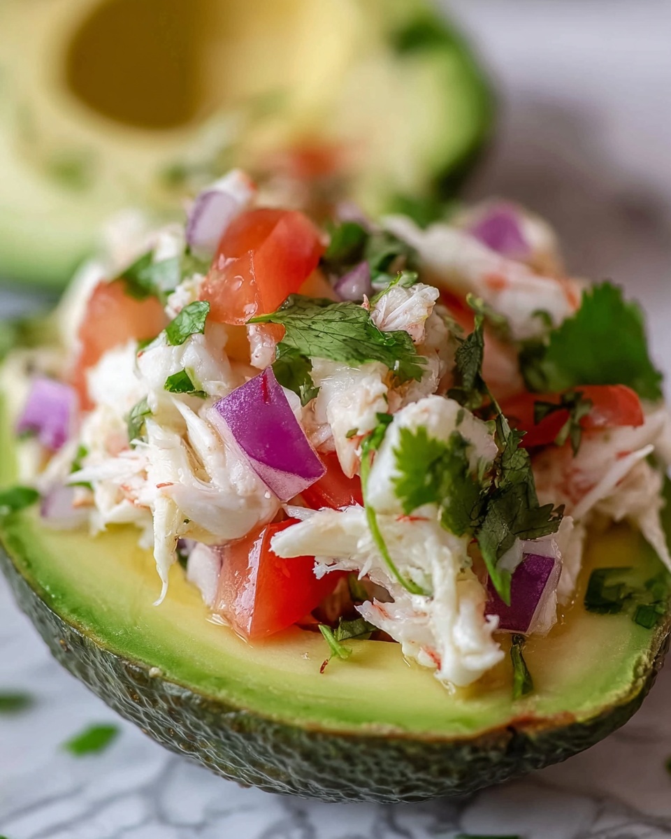Crab Stuffed Avocados Recipe - Recipe Image