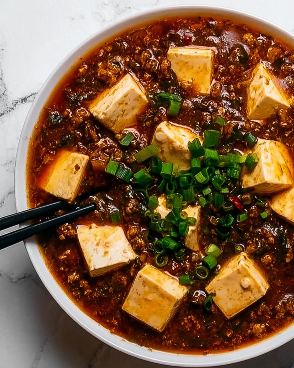 Spicy Mapo Tofu with Pork: Quick Comfort Food Delight Recipe - Recipe Image
