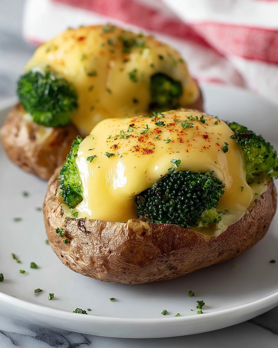 Broccoli Cheese Baked Potatoes Recipe - Recipe Image