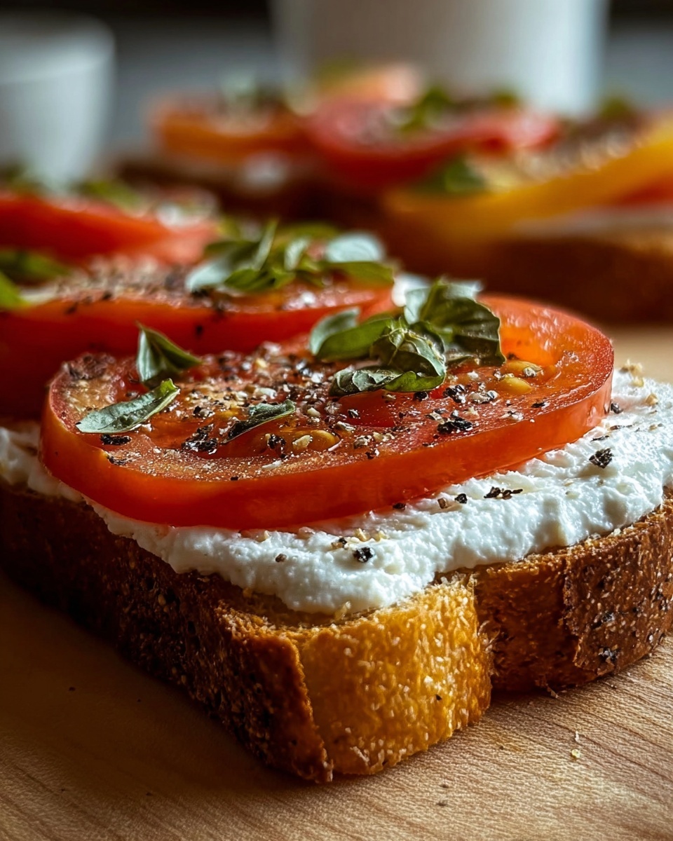 Ricotta and Cherry Tomato Sourdough Toast Recipe - Recipe Image