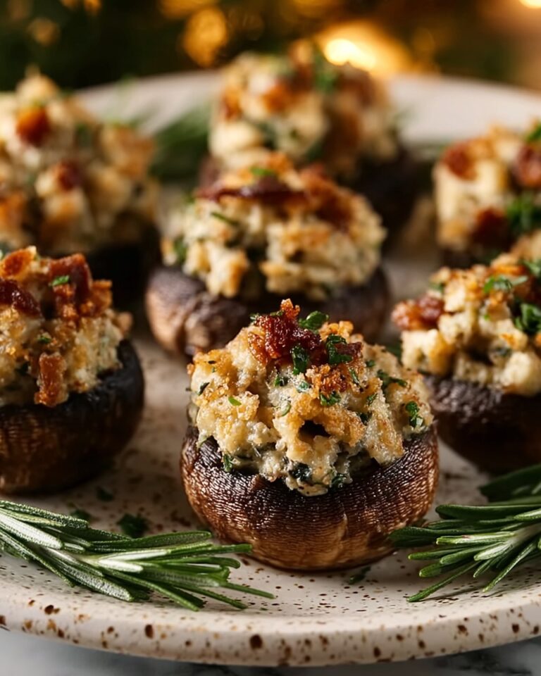 Best Christmas Stuffed Mushrooms Recipe