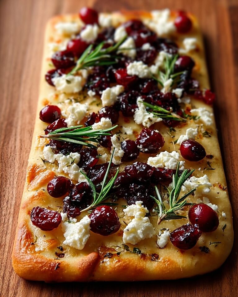 Roasted Cranberry and Goat Cheese Flatbread Recipe