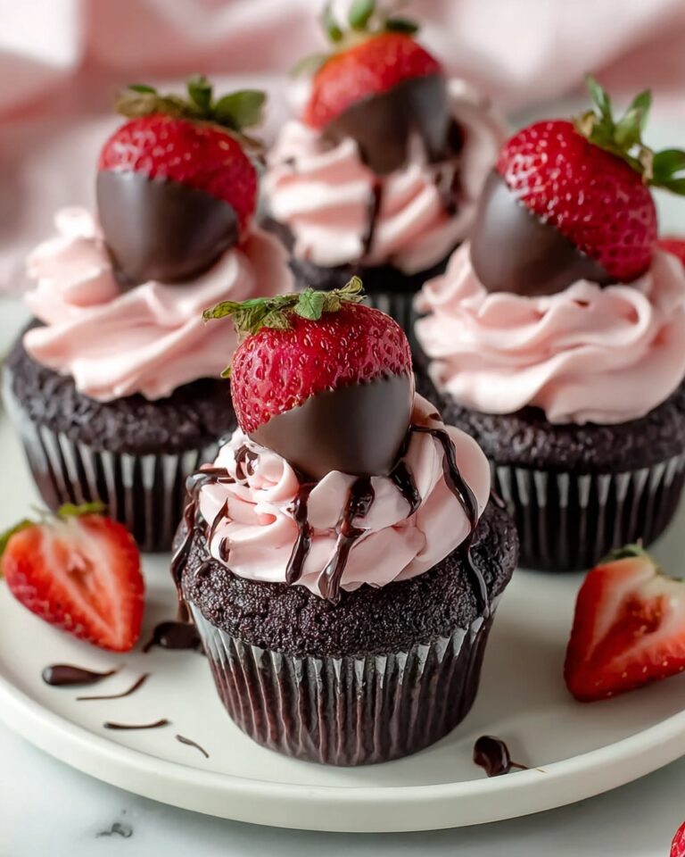 Chocolate Covered Strawberry Cupcakes Recipe