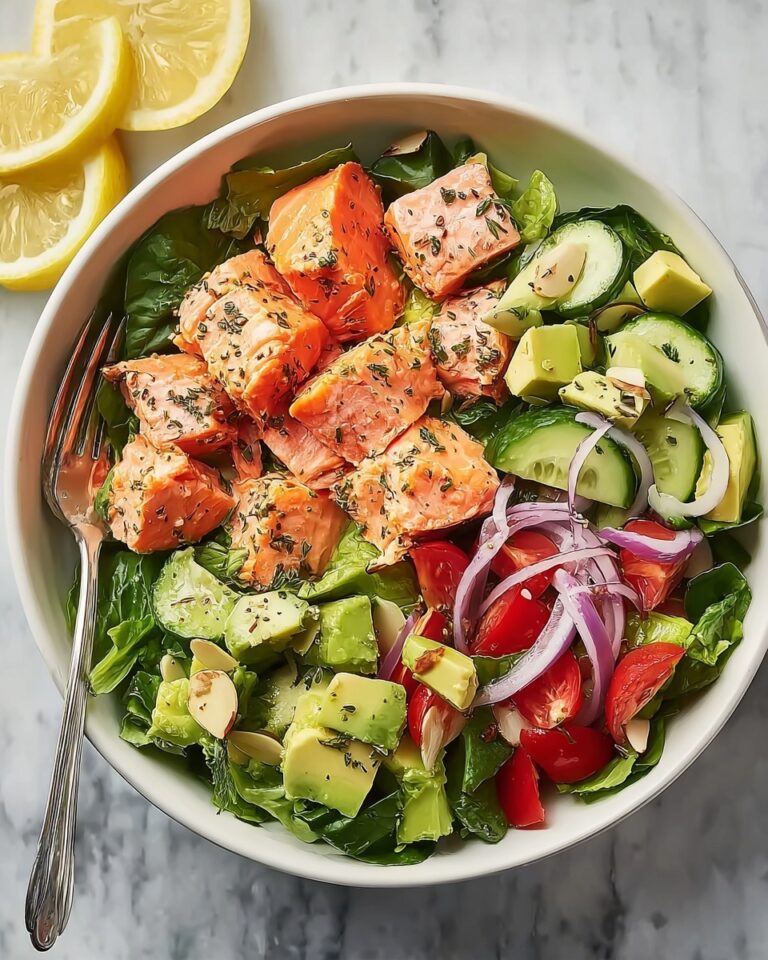 Salmon Avocado Salad with Lemon Vinaigrette Recipe