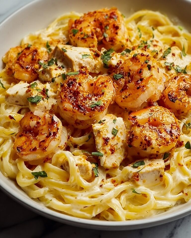 Creamy Cajun Shrimp and Chicken Pasta Recipe