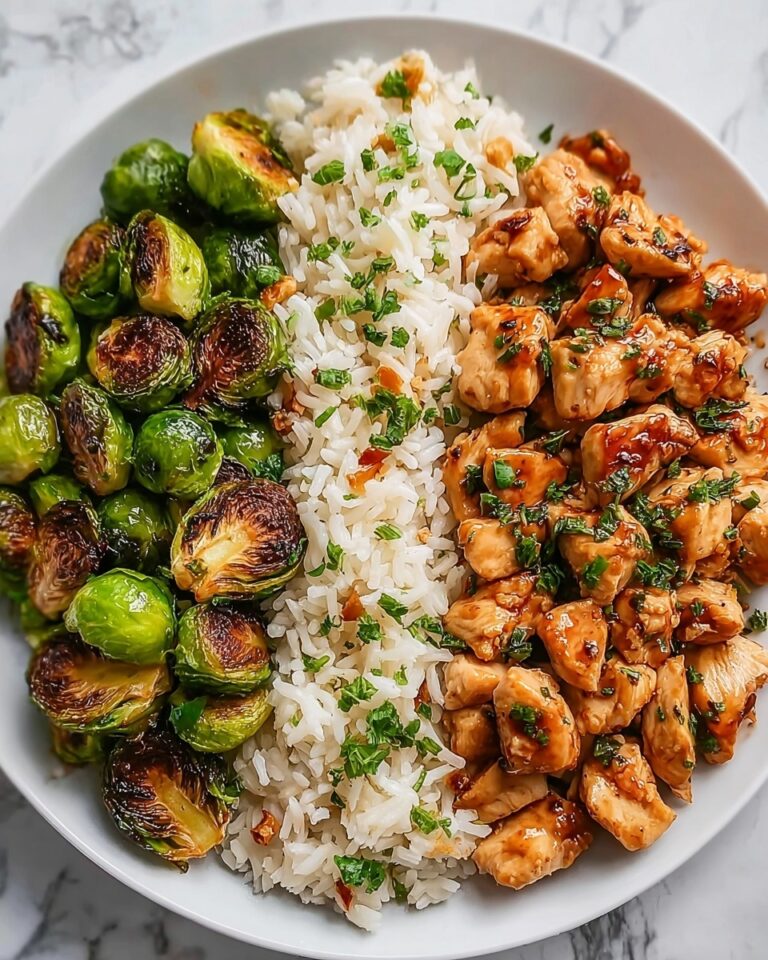 Air Fryer Sweet Chili Chicken and Brussels Sprouts Recipe