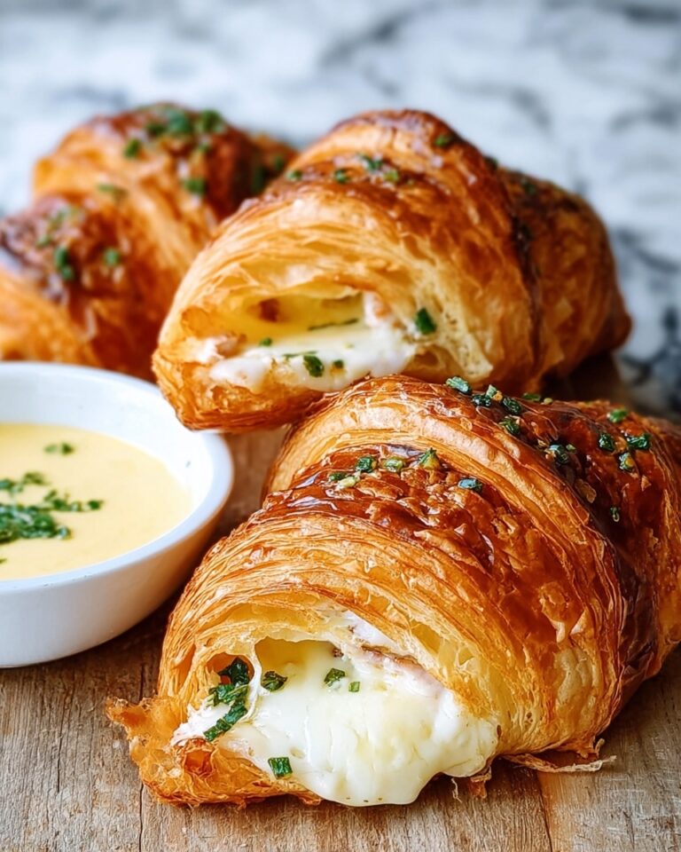 Buttery Garlic Baked Croissants with Turkey & Havarti Recipe