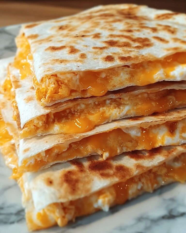 Cheesy Buffalo Ranch Chicken Quesadillas Recipe