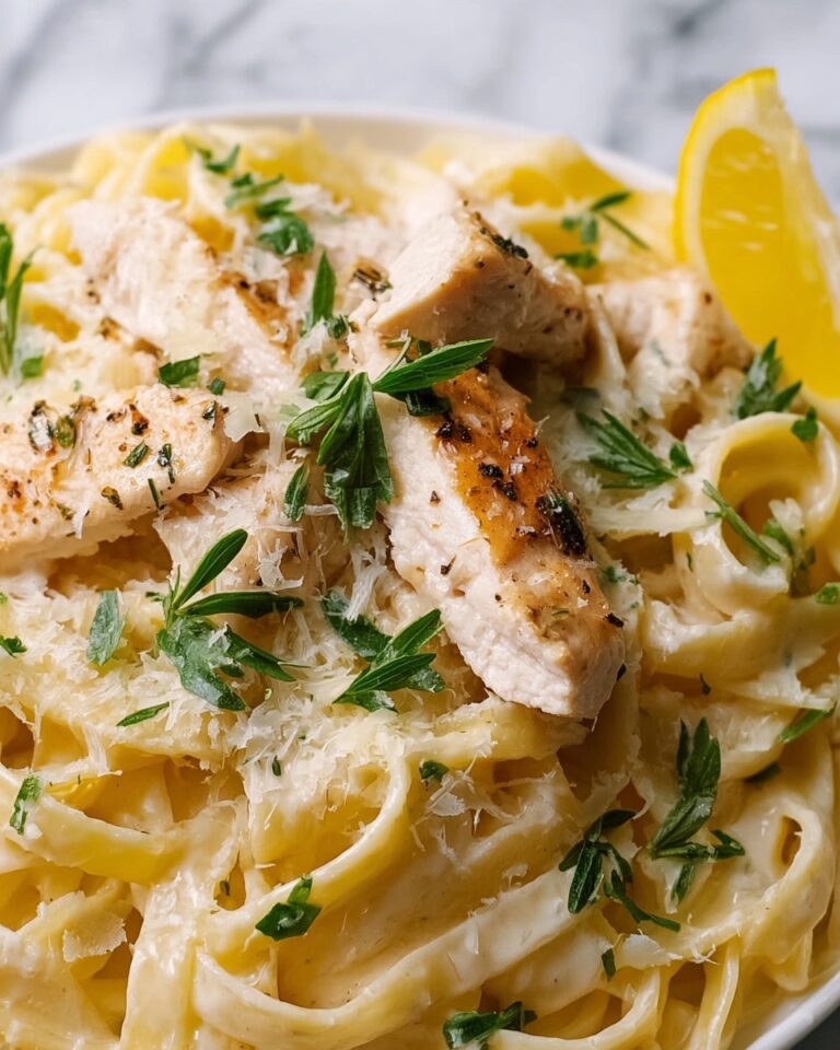 Creamy Lemon Garlic Chicken Pasta Recipe