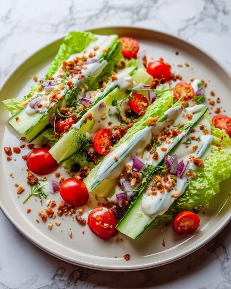 Cos Wedge Salad with Blue Cheese Dressing and Crispy Chicken Recipe