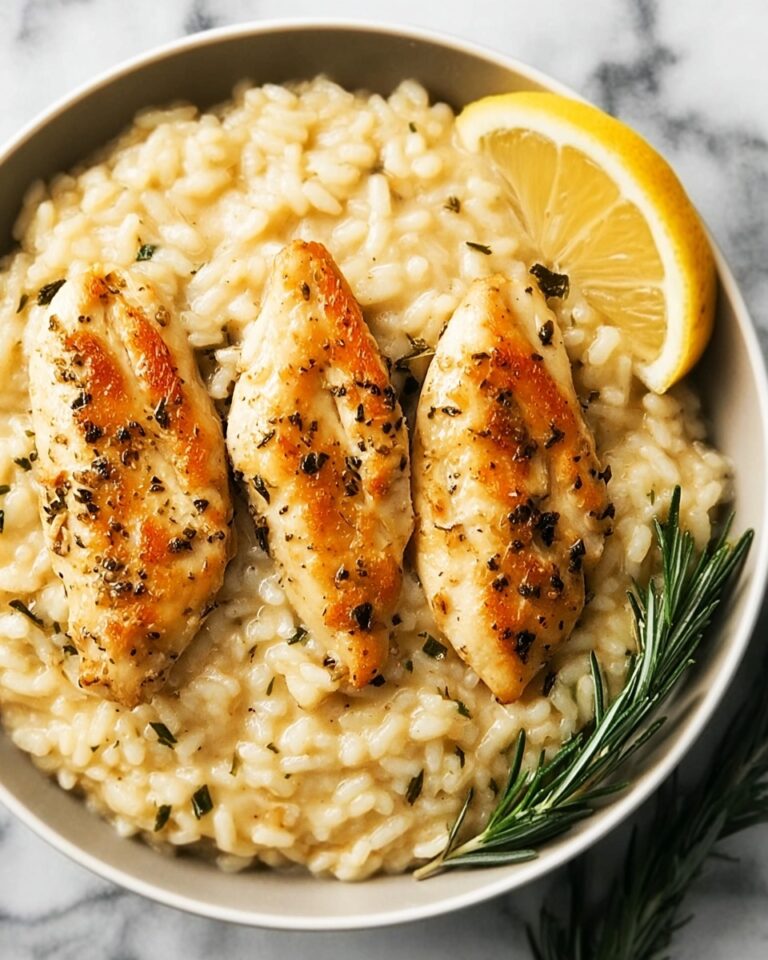 Creamy Cacio e Pepe Orzo Risotto with Rosemary Chicken Recipe