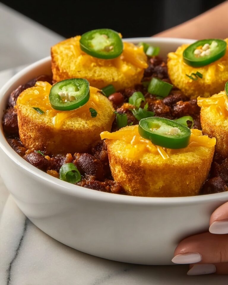 Chili and Jalapeño Cheddar Cornbread Minis Recipe