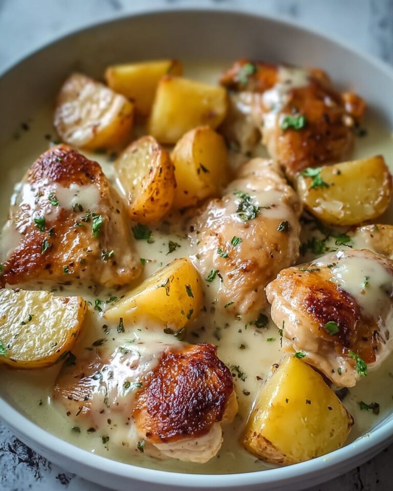 Garlic Parmesan Crockpot Chicken and Potatoes Recipe