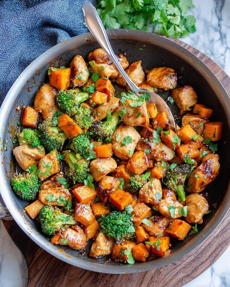 One-Pan Honey BBQ Chicken & Sweet Potatoes Recipe