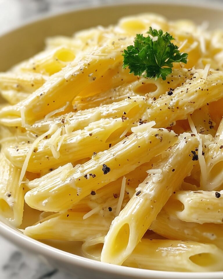 Creamy Garlic Penne Pasta Recipe