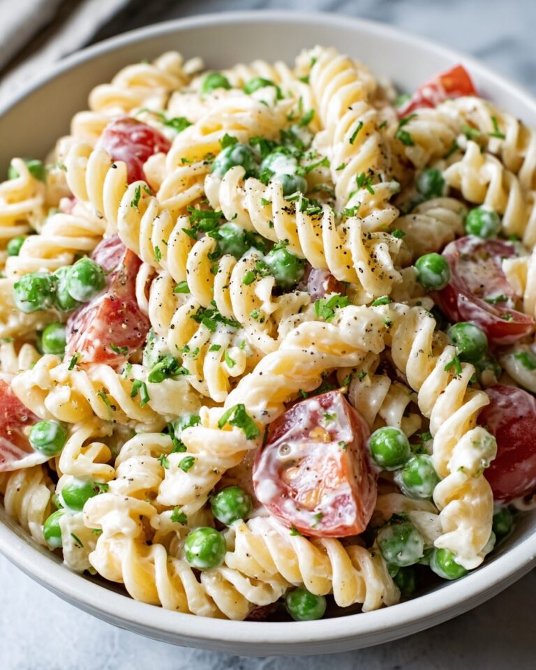 Creamy Pasta Salad with Fresh Vegetables Recipe