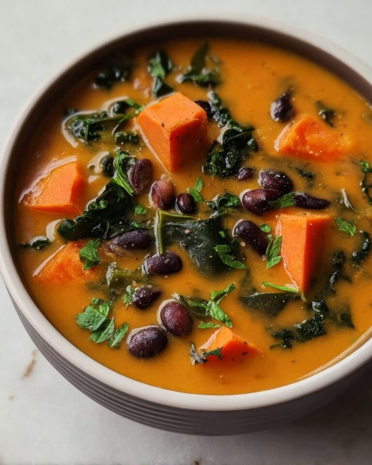 Roasted Sweet Potato and Black Bean Soup Recipe