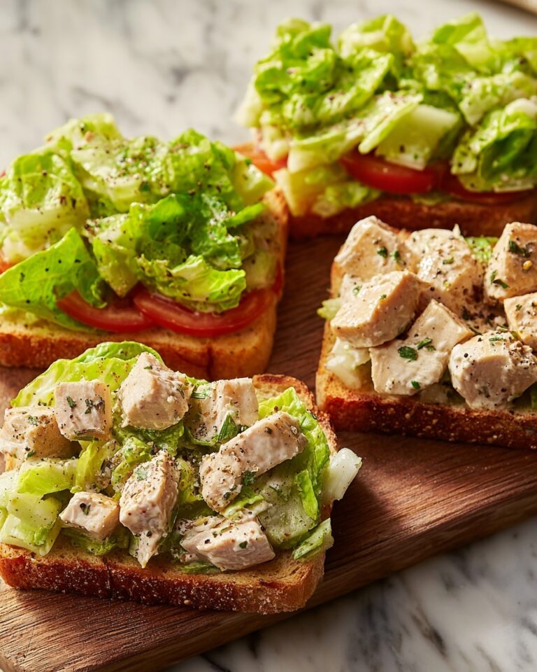 Chopped Chicken Caesar Salad Sandwiches Recipe