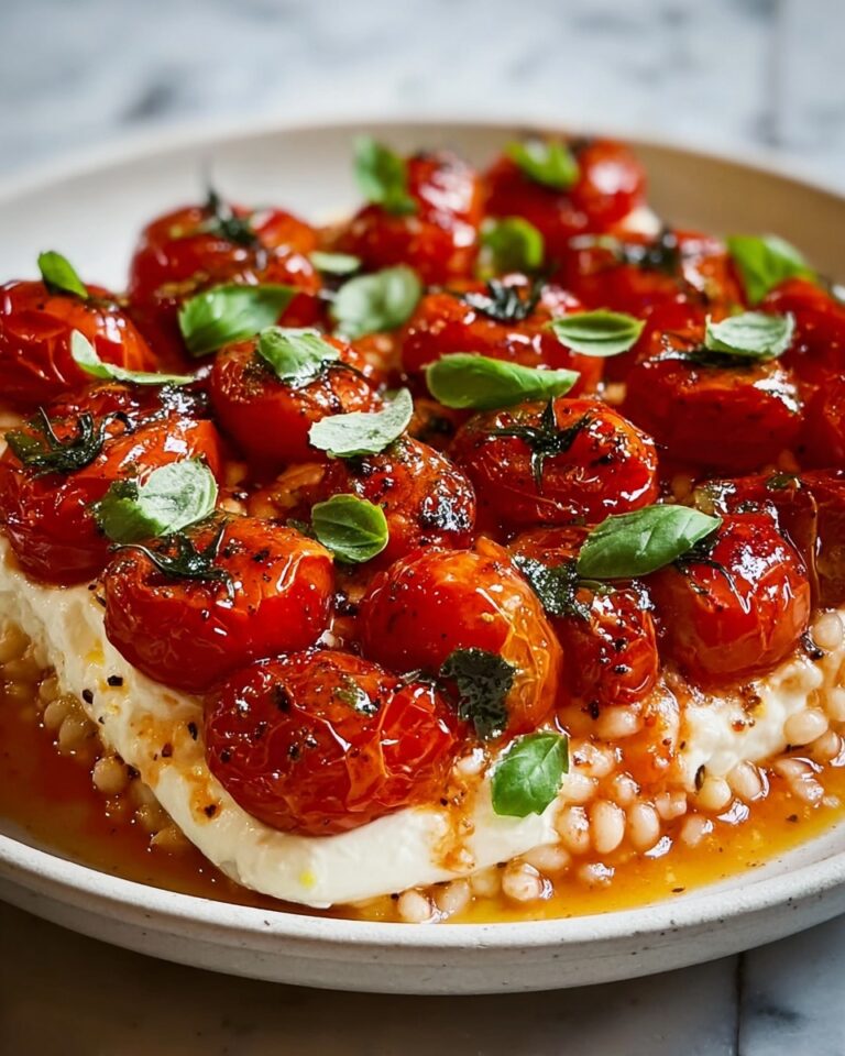 Roasted Tomato & Stracciatella Acini di Pepe Recipe