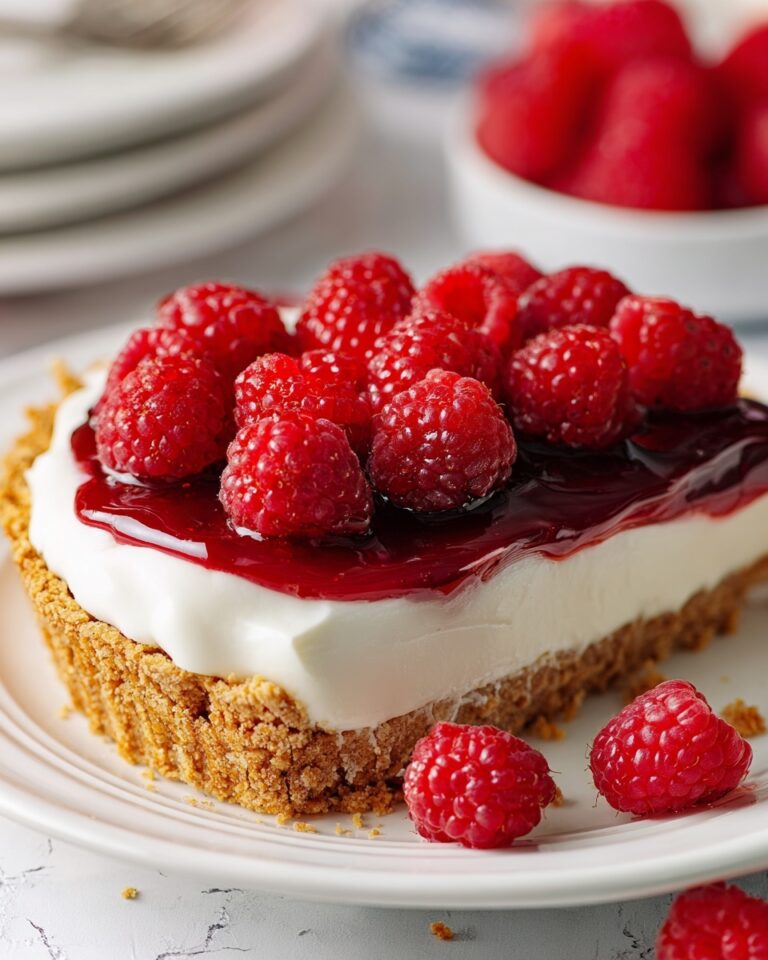 No Bake Raspberry Cream Pie Recipe