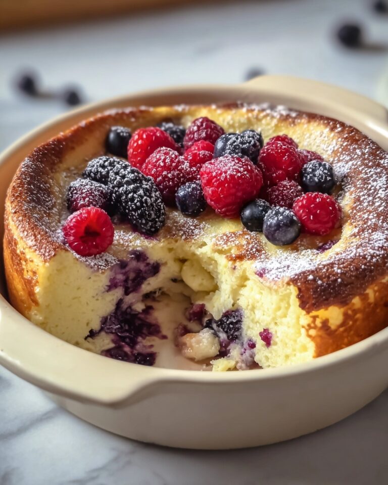 Berries & Cream Stuffed French Toast Casserole Recipe