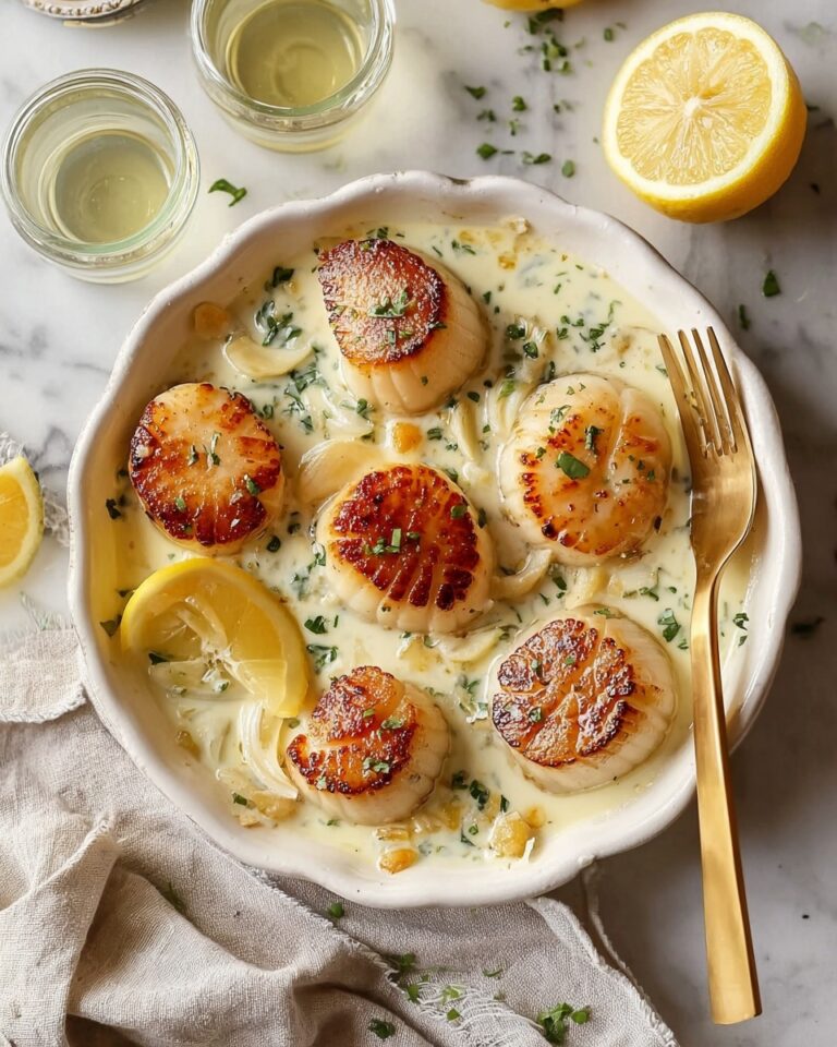 Lemon Butter Scallops Recipe
