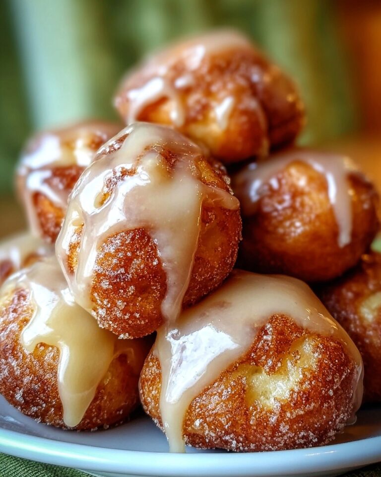 Soft Cinnamon Apple Fritters with Vanilla Glaze Recipe