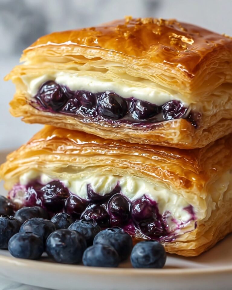 Blueberry Cream Cheese Puff Pastry Pastries Recipe