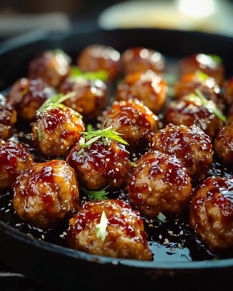 Spicy Honey Garlic Chicken Meatballs Recipe