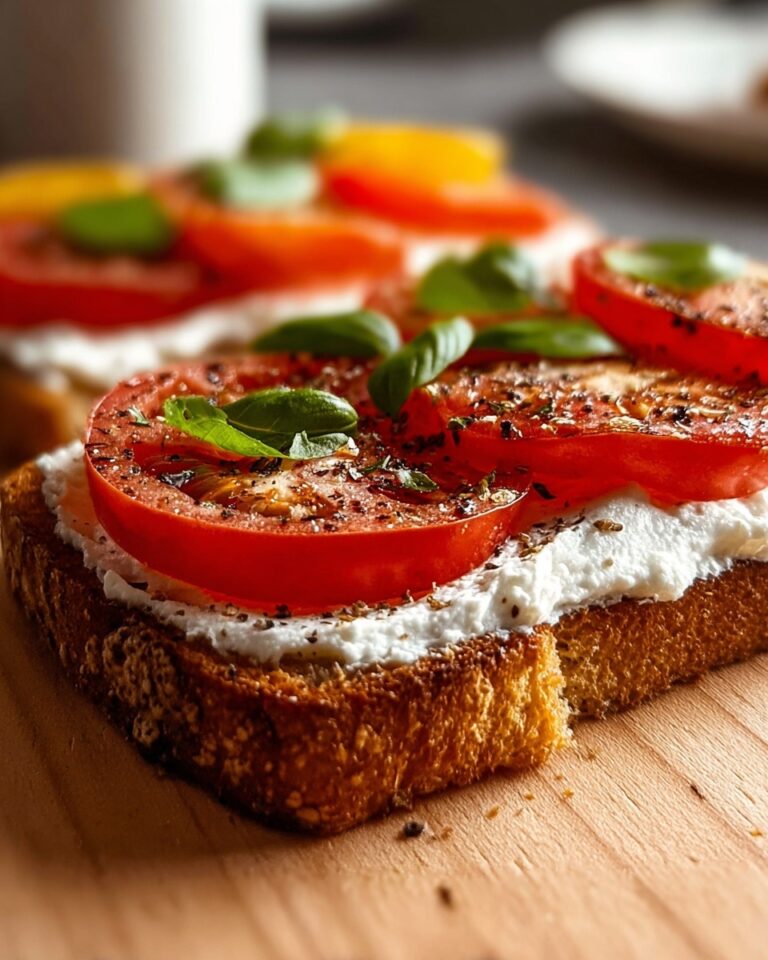 Ricotta and Cherry Tomato Sourdough Toast Recipe