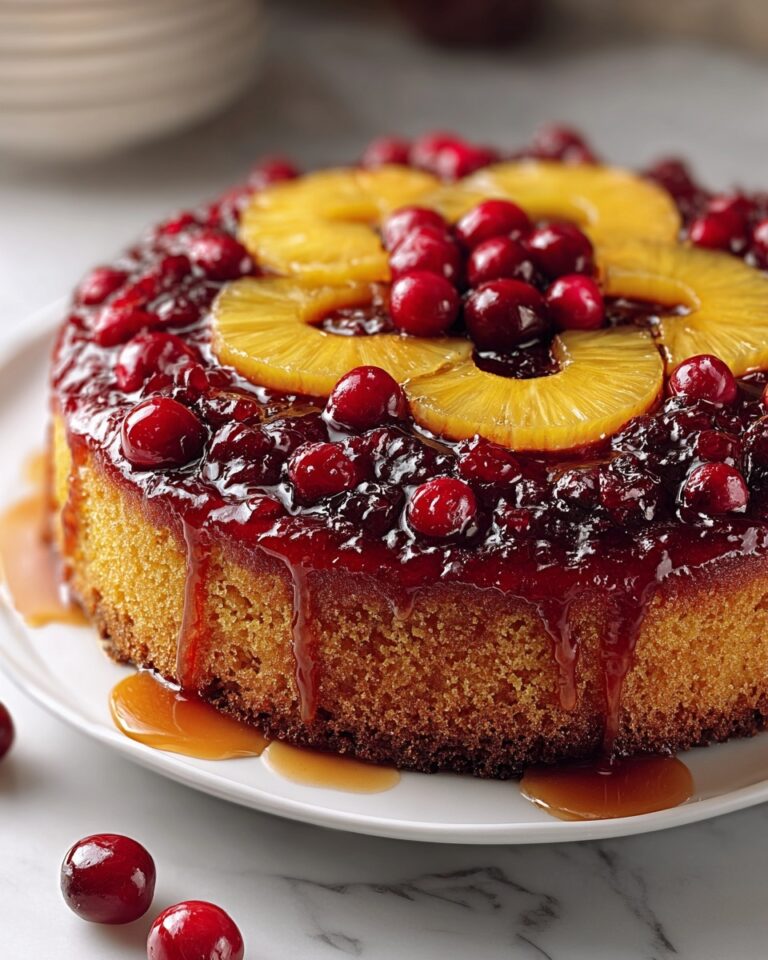 Cranberry Pineapple Upside-Down Cake Recipe