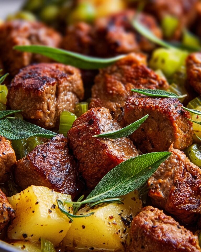 Vegan Sausage Stuffing with Sage Recipe
