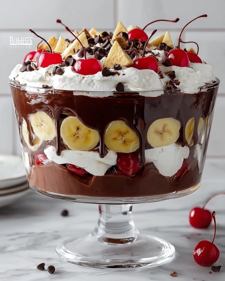No-Bake Chocolate Banana Split Trifle Recipe