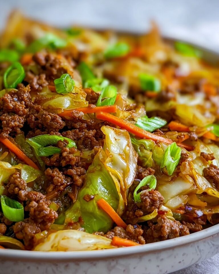Chinese Ground Beef & Cabbage Stir Fry Recipe