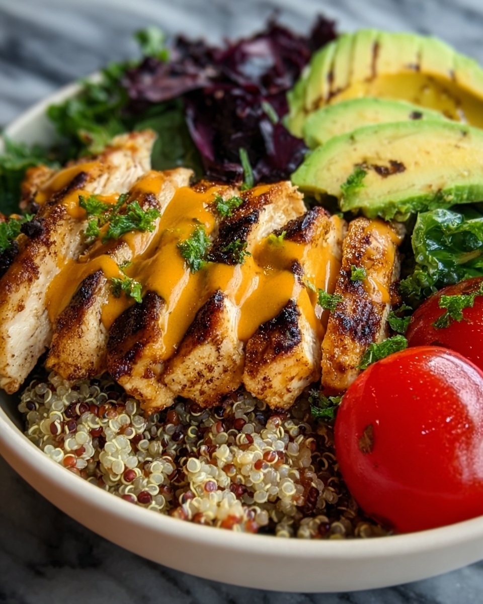 Grilled Chicken and Quinoa Salad Bowl Recipe - Recipe Image