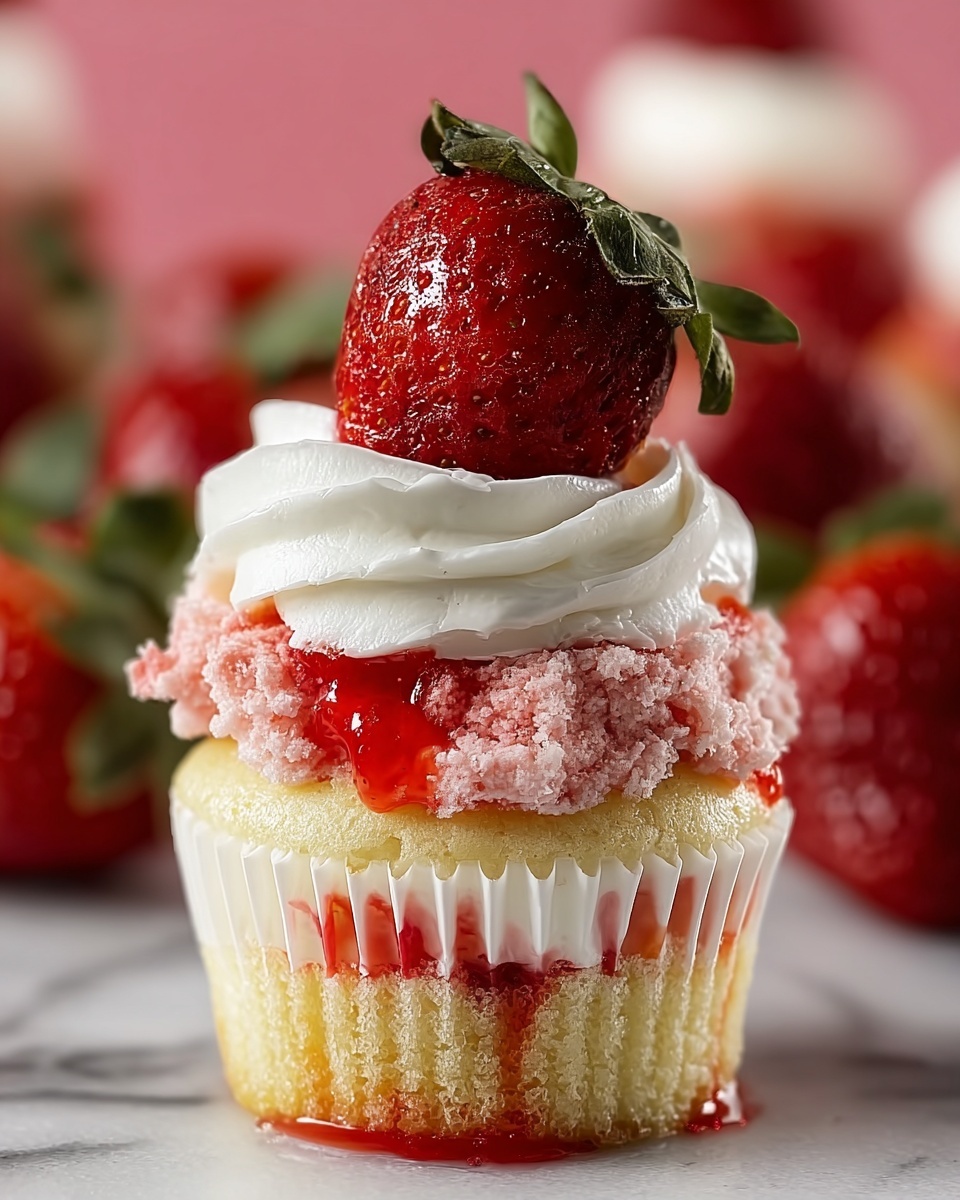 Strawberry Cheesecake Cupcakes Recipe - Recipe Image
