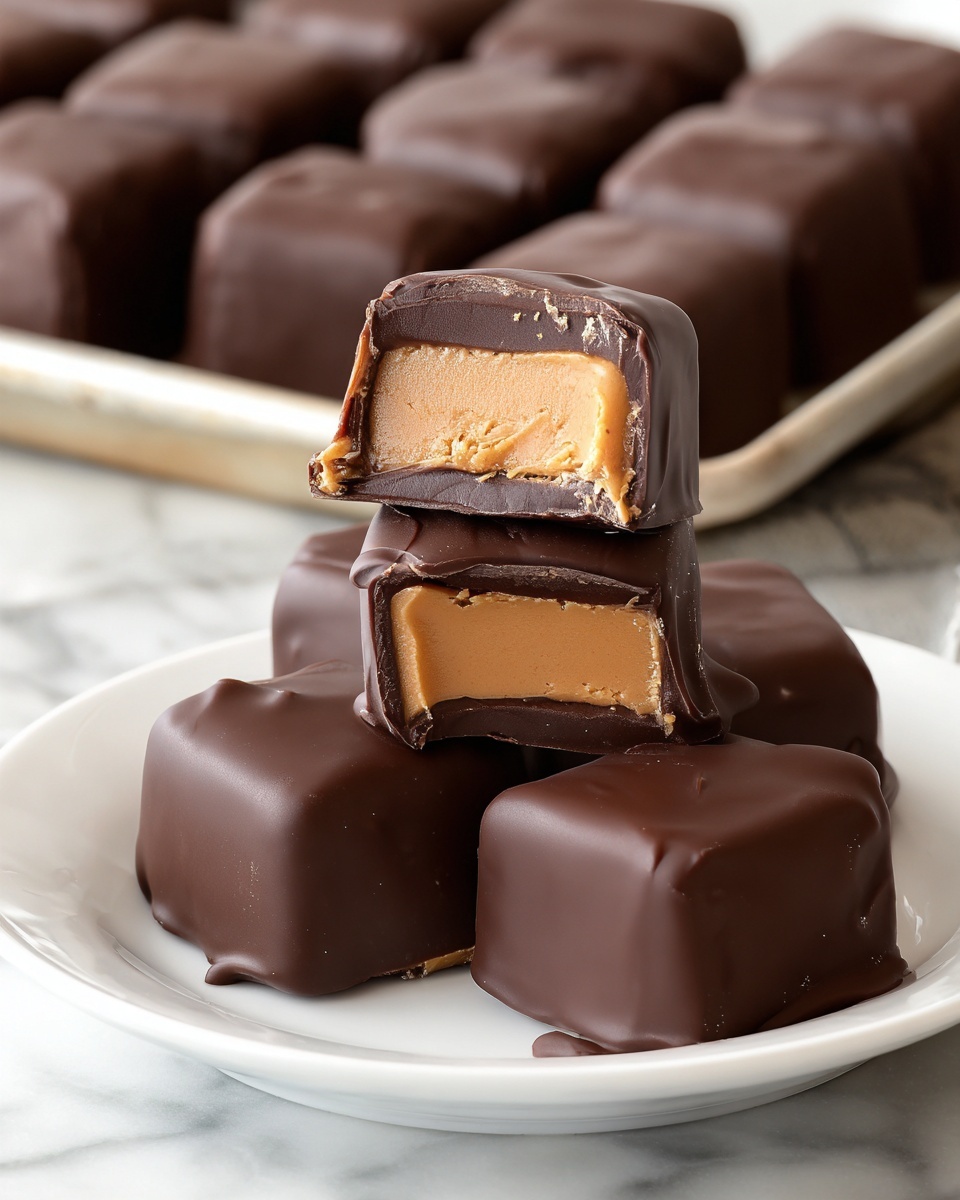 Chocolate Peanut Butter Candies Recipe - Recipe Image
