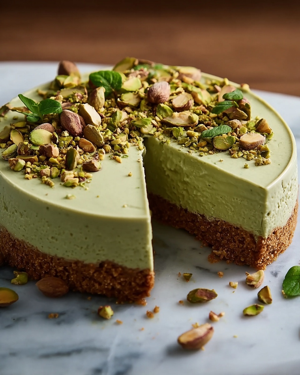 Easy Pistachio Cheesecake Recipe - Recipe Image