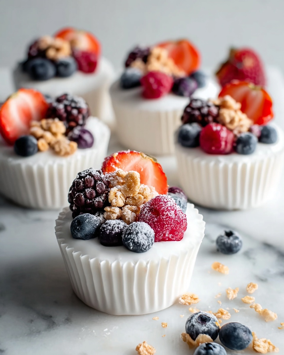 Frozen Yogurt Granola Cups Recipe - Recipe Image