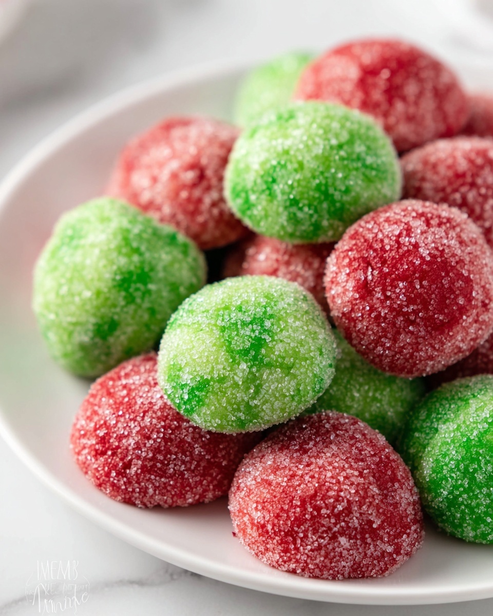 Green and Red Butter Cookies Recipe - Recipe Image