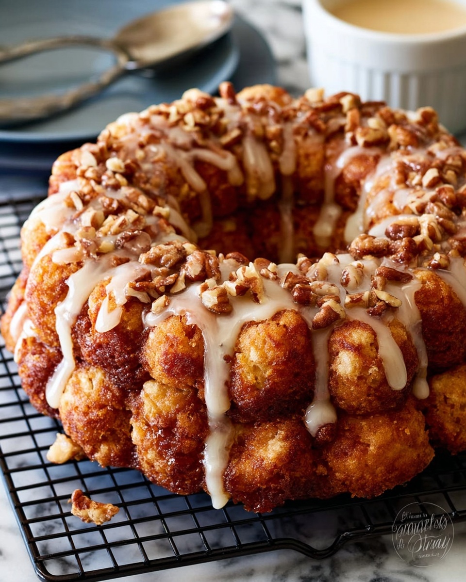 Glazed Pumpkin Monkey Bread Recipe - Recipe Image