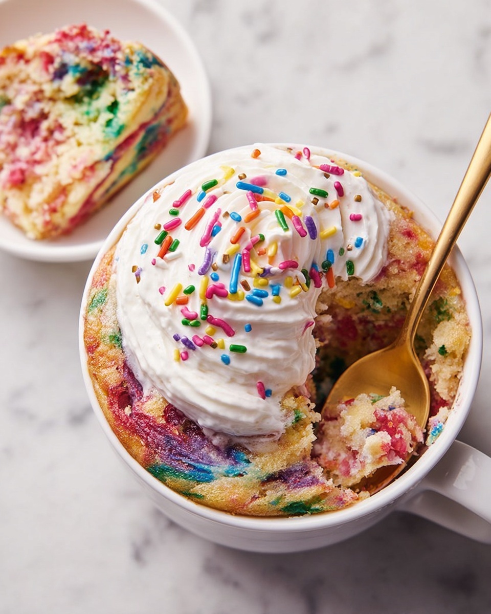 Air Fryer Funfetti Mug Cake Recipe - Recipe Image