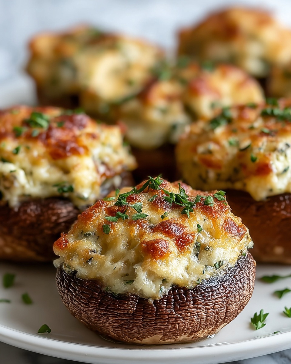 Easy Crab Stuffed Mushrooms for a Flavor-Packed Weeknight Dinner Recipe - Recipe Image