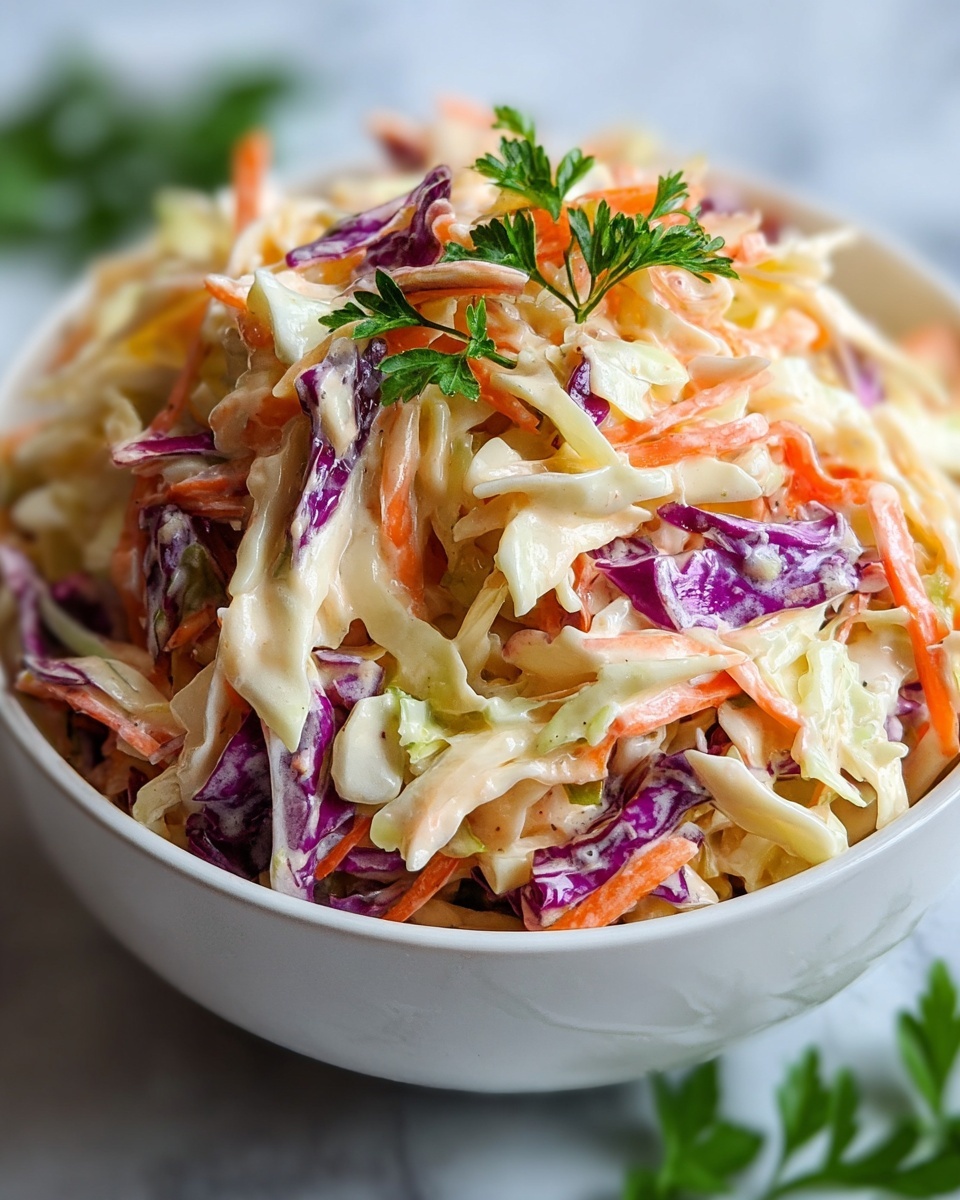 Easy Creamy Coleslaw Recipe - Recipe Image