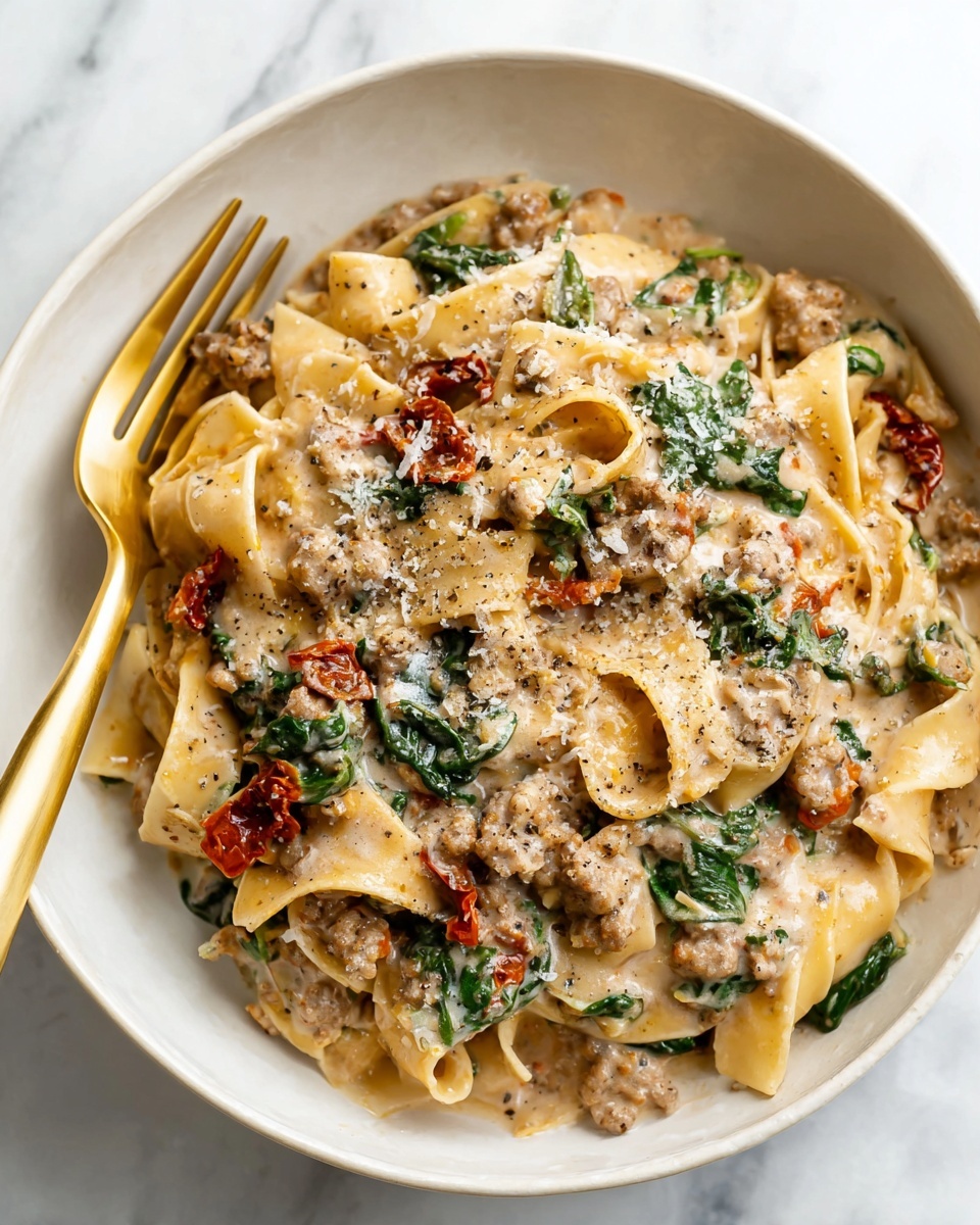 Tuscan Sausage Pasta Recipe - Recipe Image