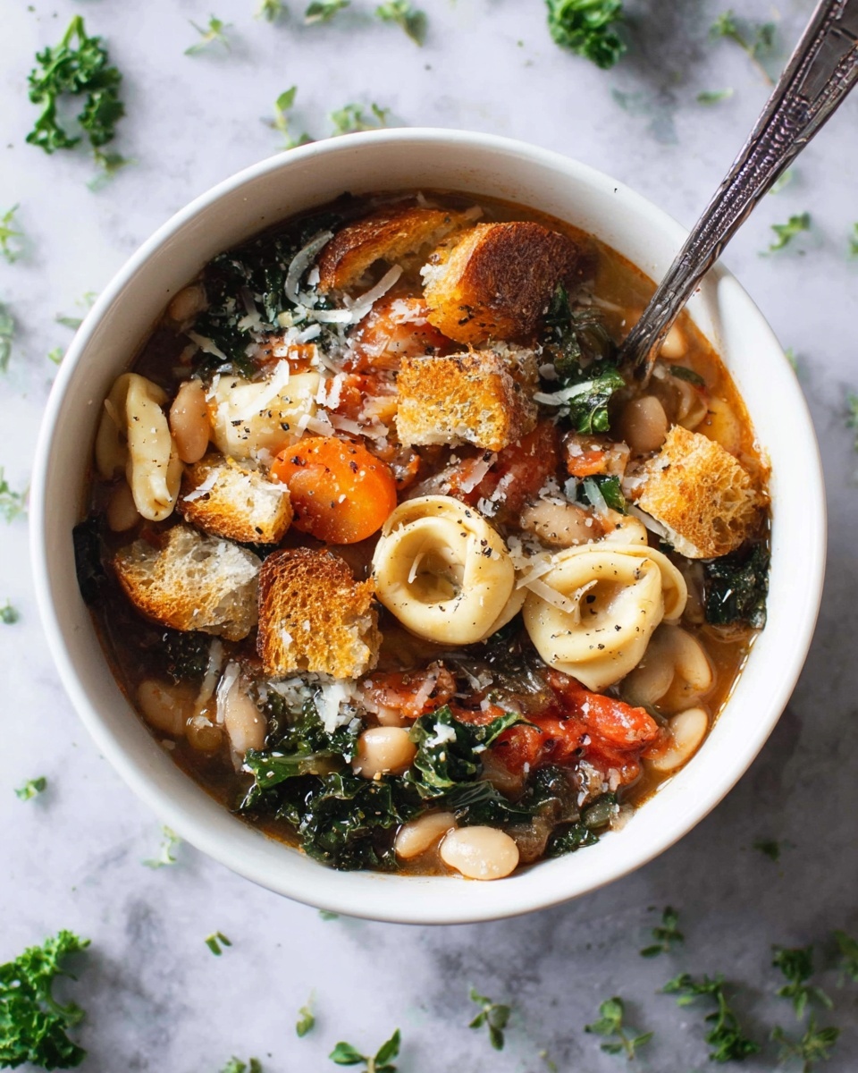Tuscan Chicken Soup with White Beans and Pasta Recipe - Recipe Image