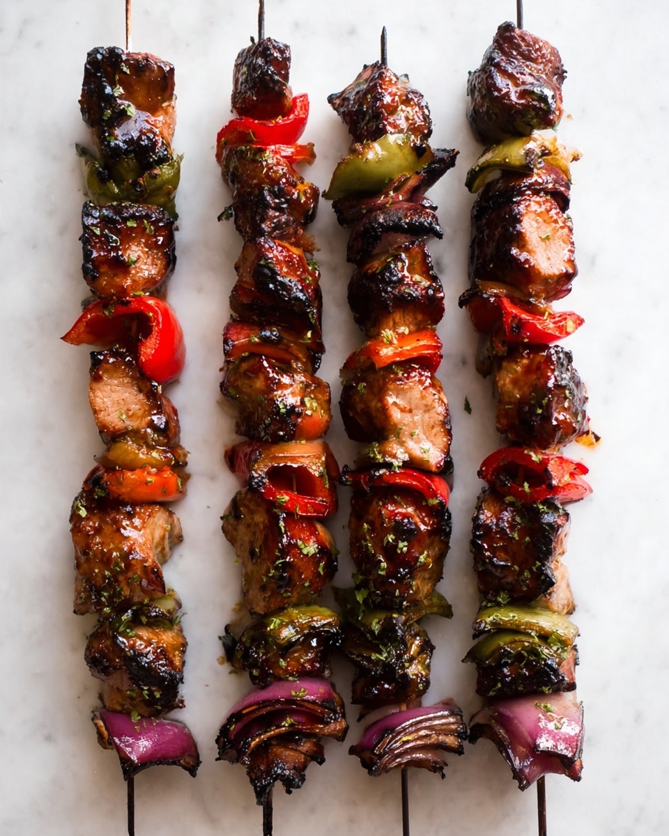 Easy Grilled BBQ Chicken Kabobs Recipe - Recipe Image